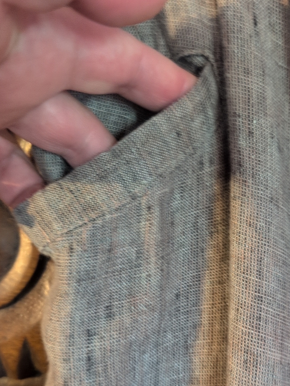 FLAX By Jeanne Engelhart Linen Snap Skirt - Picture 7 of 13